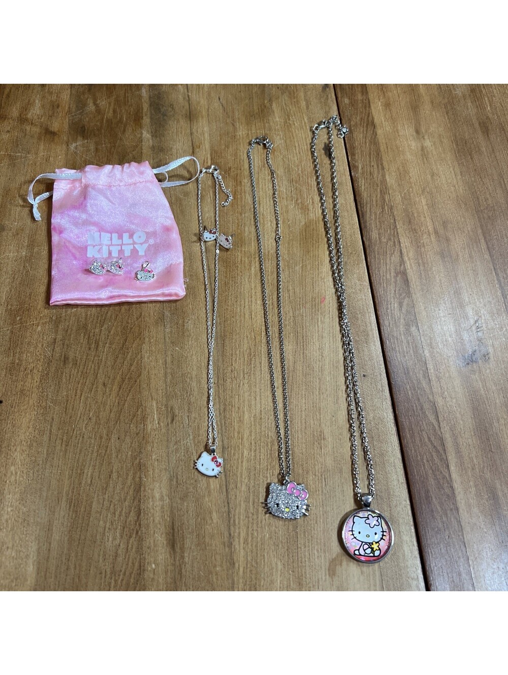 Sanrio Hello Kitty Costume Jewelry Stud Earrings & Necklaces